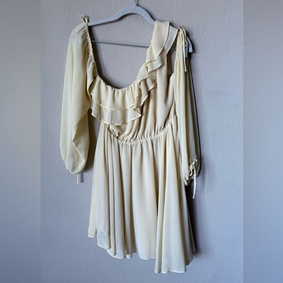 Michael Costello x Revolve Everett Mini Yellow Dress Size M - Picture 8 of 10